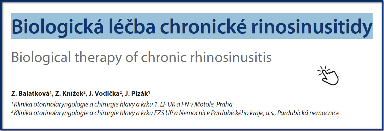 Biologická léčba chronické rinosinusitidy