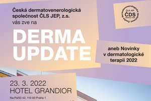 Kongres DERMA UPDATE se koná již 23. března v Praze